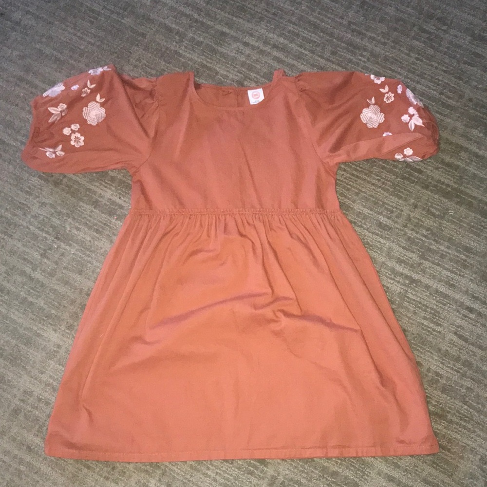 Beautiful orange girls dress